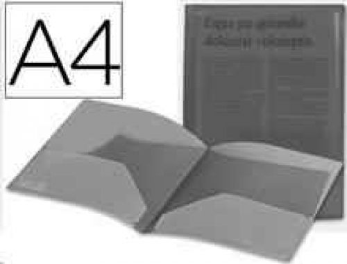 BOLSA DOSSIER LIDERPAPEL COM DUPLA BOLSA, A4 PRETA , Liderpapel , 23004 , 4710581355852